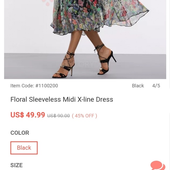 HOST PICK Black and Floral Floryday Dress - Picture 7 of 7